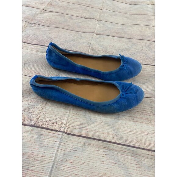 J.Crew Women's Blue Suede Casual Flats - 9 - Picture 3 of 10